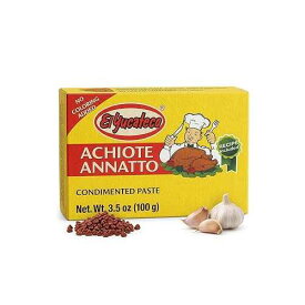 El Yucateco Achiote Paste (Annatto Seasoning) - 3.5 oz Authentic Mexican Red Achiote for Cochinita Pibil, Marinades & Traditional Latin Cooking (3.5 Ounce (Pack of 1))