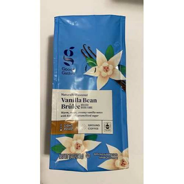 Good and Gather Naturally Flavored Vanilla Bean Brulee Light Roast Ground Coffee - 12oz (One Package)