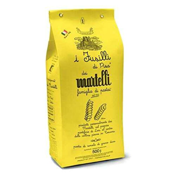 フジッリ ディ ピサ - マルテッリ パスタ - トスカーナ - 1.1 ポンド Fusilli di Pisa - Martelli Pasta - Tuscany - 1.1 lb