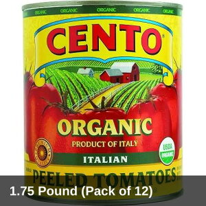 �`�F���g �I�[�K�j�b�N�z�[�� ��ނ��g�}�g 793.8g�� 12���� Cento Organic Whole Peeled Tomatoes, 28 Ounce Cans (Pack of 12)