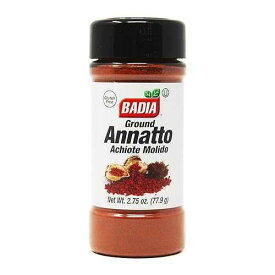 Badia Ground Annatto 2.75 oz - Achiote Powder with Mildly Earthy and Peppery Flavor - Natural Seasoning and Coloring for Latin Recipes