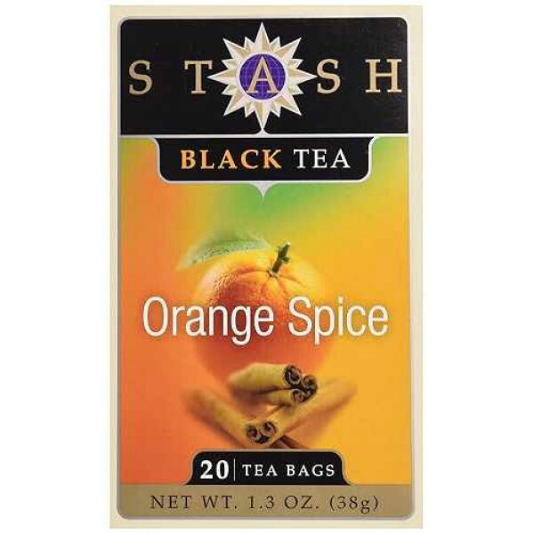スタッシュ オレンジ スパイス ブラック ティー、紅茶、20 ct Stash Orange Spice Black Tea, Tea , 20 ct