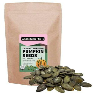 Wilderness Poets, Organic Heirloom Pumpkin Seeds - Styrian Variety, No Shells, Naturally Hulless. Unsalted, Bulk Size, Grown in Oregon, USA or Europe (80 Ounce - 5 Pound)