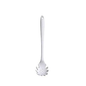 GIR 13-Inch Premium Silicone Spaghetti & Pasta Spoon - Studio White