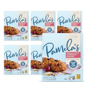 Pamela's Products �O���e���t���[ Whenever �o�[�A�N�����x���[ �A�[�����h�A5 �J�E���g �{�b�N�X�A7.05 �I���X (6 �p�b�N) Pamela's Products Gluten Free Whenever Bars, Cranberry Almond, 5 Count Box, 7.05-Ounce (Pack of 6)