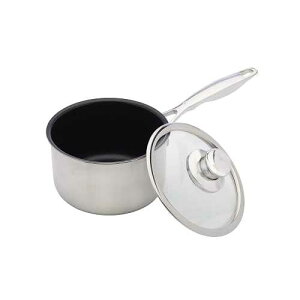 Swiss Diamond 6.3 2.1Qt Sauce Pan Nonstick Clad Induction Sauce Pan Includes Lid Stainless Steel Base Dishwasher/Oven Safe Fry Pan