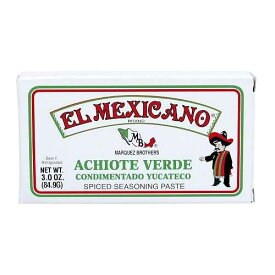 El Mexicano Achiote ペースト (グリーン、3.5 オンス) El Mexicano Achiote Paste (Green, 3.5 oz)