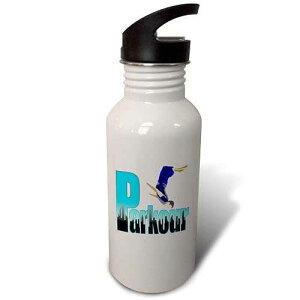 3dRose MacDonald Creative Studios - Parkour - Celebrate the gymnastic ability and extreme sport of Parkour. - Flip Straw 21oz Water Bottle (wb_295606_2)