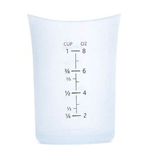 iSi Basics �V���R���� �v�ʃJ�b�v 240ml �I�t�z���C�g iSi Basics Silicone Flexible Measuring Cup, 1 Cup Capacity, Off-White