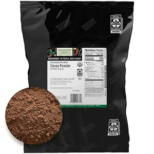 Frontier Co-op I[KjbNAtFAg[hFRRApE_[A1 |hoNobO Frontier Co-op Organic, Fair Trade Certified Cocoa Powder, 1 Pound Bulk Bag