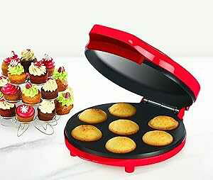Bella �P�[�L�|�b�v���h�[�i�c���[�J�[ ���b�h Bella Cake Pop and Donut Maker, Red