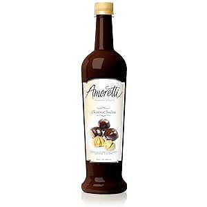 Amoretti v~A VbvAĨvlA25.4 IX Amoretti Premium Syrup, Chestnut Praline, 25.4 Ounce