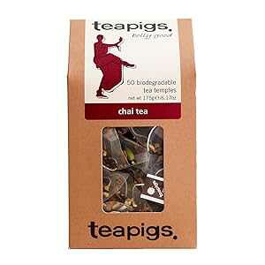 teapigs `C eB[obOA50 AoXg rbO[t eB[AeB AbTAJ_AViAWW[ `C𐫃eB[obO teapigs Chai Tea Bags, 50 Count, Robust Big Lea