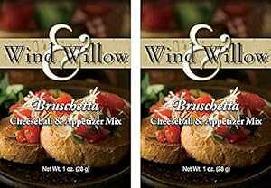 Wind & Willow uC^[iVi CtGXv ZC{[ `[Y{[ƃfBbv ~bNX (2 pbN) (uXPb^) Wind & Willow "International Influence" Savory Cheeseball and Dip Mix (2-Pack) (Bruschet