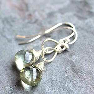 O[ AWXg CO X^[O Vo[ vVICg _O ~g  eBAhbv Aerides Designs Green Amethyst Earrings Sterling Silver Prasiolite Dangle Mint Gemstones Teardrops