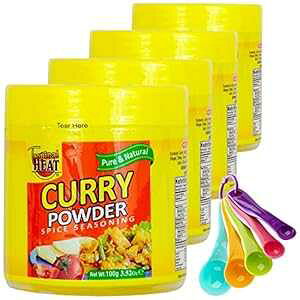 カレーパワースパイスシーズニング グルメコレクション ギフトセット すべて純粋で自然な料理の味。MSG は追加されていません 野菜カレーミックスボトル4本&無料計量スプーンセット トロ