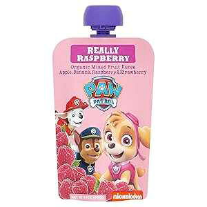 Pumpkin Tree Paw Patrol Really Raspberry Organic Mixed Fruit Squeeze Pouch, 3.5 Ounce (Pack of 10)