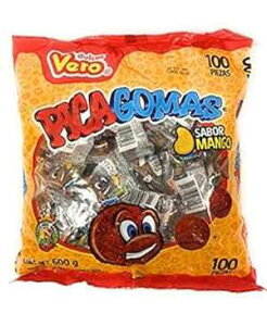 xsJS}X`O~LVJLfB[A100A1|hA5.15IXi}S[j Dulces Vero Vero Pica Gomas Chili Flavor Gummy Mexican Candy,100 Pieces,1 LB,5.15 OZ (Mango)