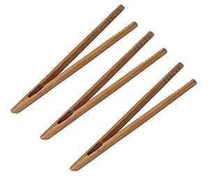 3 個ロング 17.5 センチメートル/6.9 インチ再利用可能な中国竹茶トングピンセット茶器環境に優しい非毒性キッチントーストトング UPSTORE 3PCS Long 17.5cm/6.9inch Reusable Chinese Bamboo Tea Tongs Tweezers Teaw