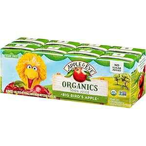 Apple & Eve Sesame Street OrganicsArbOo[h̃AbvW[XA4.23tʃIXA40{ Apple & Eve Sesame Street Organics, Big Bird's Apple Juice, 4.23 Fluid oz, 40 Count