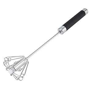 Fdit ]\ȃXeX|Lb`~LT[o[GbOr[^[AĊ蓮~NN[AĊ헑c[邽 Fdit Rotatable Stainless Steel Kitchen Mixer Balloon Egg Beater Whisk for