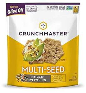 Crunchmaster }`V[h NbJ[Aɂׂ̂āA4 IX Crunchmaster Multi-Seed Crackers, Ultimate Everything, 4 Ounce