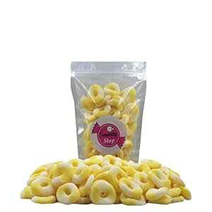 �X�}�[�e�B�[�X�g�b�v �~�j�T���[�O�~�����O�L�����f�B�`�O�~���[�Y�����O�i�p�C�i�b�v���j Smarty Stop Mini Sour Gummy Rings Candy ~ GummiRoos Rings (Pineapple)