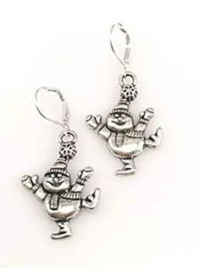 �W�����[�s���[�^�[ �X�m�[�}�� �C�������O Ear-Resistables Jolly Pewter Snowman Earrings