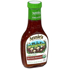 アニーズ オーガニック椎茸ごまドレッシングボトル、8液量オンス Annie's Organic Shiitake Sesame Dressing Bottle, 8 Fluid Ounce