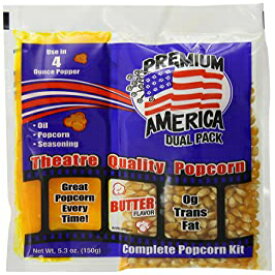 グレートウエスタンプレミアムアメリカデュアルパックポップコーン、48カウント（48パック） Great Western Premium America Dual Pack Popcorn, 48 Count (Pack of 48)