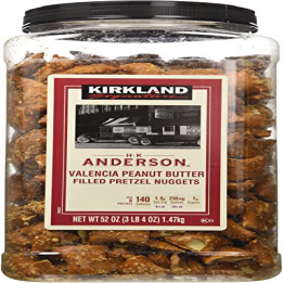 カークランドHkアンダーソンピーナッツバター入りプレッツェル3ポンド 2パック Kirkland Signature セール価格 SEAL限定商品 Hk Anderson Peanut Butter of Filled 2 Lb Pretzels 3 Pack