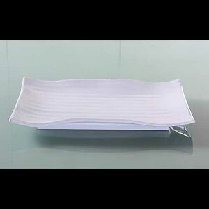 Yanco OK-2416 -1 v[gA`A 16 C`A 10.5 C`A~AzCgJ[A12 pbN Yanco OK-2416 Osaka-1 Plate, Rectangular, 16" Length, 10.5" Width, Melamine, White Color, Pack of 12