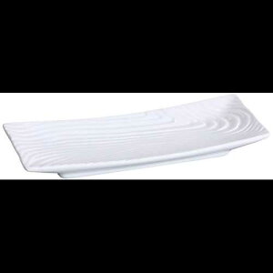 Yanco FU-2110 Fuji `v[gA 10.5 C` x  4.375 C`AA{[zCgA24 pbN Yanco FU-2110 Fuji Rectangular Plate,10.5" Length x 4.375" Width, Porcelain, Bone White, Pack of 24