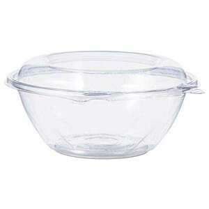 _[c CTR24BD 24oz. ybg qWt{E h[W PET NA (150 pbN) Dart CTR24BD 24 oz. Pet Hinged Bowl, Dome Lid, PET, Clear (Pack of 150)