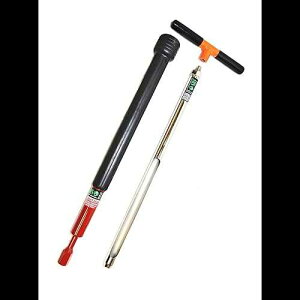 AMS 401.19 Plated Soil Probe with Slide Hammer, 1 1/8" x 24"