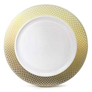 u@v 120̏[dpbN EFfBOp[eB[ 12C` ĝăvX`bN[dv[g/[d (zCg&S[ĥj) OCCASIONS FINEST PLASTIC TABLEWARE " OCCASIONS " 120 Pieces Charger