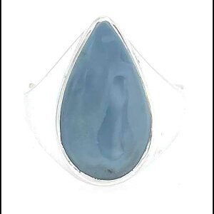 Natural Owyhee blue opal from Oregon 925 Sterling Silver Unisex Ring Size 9.5 Natural Rocks by Kala Natural Owyhee blue opal from Oregon 925 Sterling Silver Unisex Ring Size 9.5