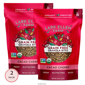 ラークエレンファームグレインフリーパレオグラノーラバイト認定オーガニック カカオチェリー 8オンス 2パック Lark Ellen Farm Grain お値打ち価格で Free 定番 Paleo Organic Certified Pack Bites 2 8 Cherry Cacao oz Granola