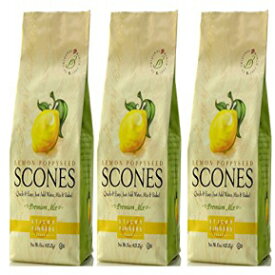 Sticky Fingers Sconesレモンポピーシード、15オンス（3パック） Sticky Fingers Bakeries Sticky Fingers Scones Lemon Poppyseed, 15-Ounce (Pack of 3)