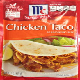 マコーミックチキンタコスシーズニングミックス（4パック）1オンスパケット McCormick Chicken Taco Seasoning Mix (Pack of 4) 1 oz Packets