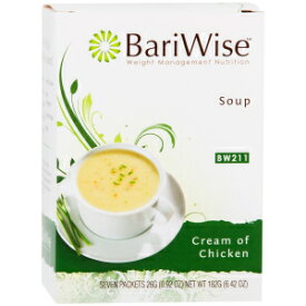 6.42オンス（1パック）、鶏肉のクリーム、BariWise高タンパク低炭水化物ダイエットスープミックス-鶏肉の低カロリークリーム（7カウント） 6.42 Ounce (Pack of 1), Cream of Chicken, BariWise High Protein Low-Carb Diet Soup Mix - Low Calorie C