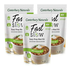 Canterbury Naturals Fast or Slow Easy-プレップミールキット、ホワイトチキンチリ、8オンス、3パック Canterbury Naturals Fast or Slow Easy-Prep Meal Kit, White Chicken Chili, 8oz, Pack of 3