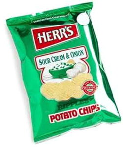 Herr's |eg`bvXAT[N[ & IjIA1 IXobO (42 pbN) Herr's Potato Chips, Sour Cream & Onion, 1-Ounce Bags (Pack of 42)