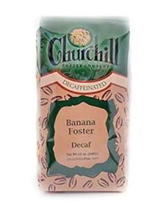 `[` R[q[ oii tHX^[ 12 IX - OEh (fJtF) Churchill Coffee Company Churchill Coffee Banana Foster 12 oz - Ground (Decaf)