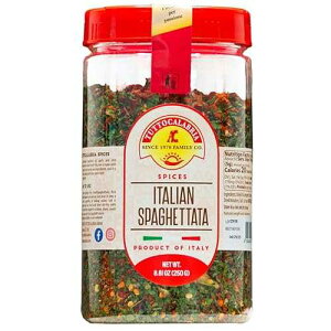 TUTTOCALABRIA Spaghetti Sauce Seasoning, Spicy Italian Spaghettata, Add oil to pan, heat, mix in seasoning, and then toss with your favorite pasta, 250g TUTTOCALABRIA Spaghetti Sauce Seasoning, Spicy Italian Spaghettata