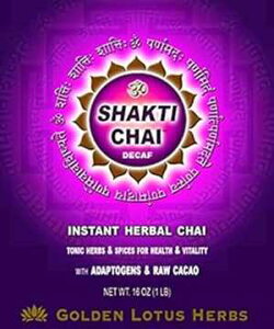 S[f [^X n[u `C eB[ (A_vgQƐJJI܂ރVNeB `C fJtFA16 IX) Golden Lotus Herbs Chai Tea (Shakti Chai Decaf with Adaptogens & Raw Cacao, 16 Oz.)