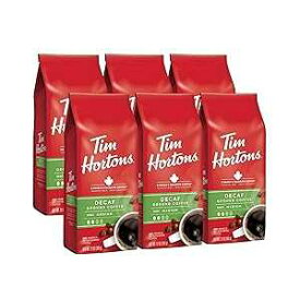 Tim Hortons デカフェブレンド、ミディアムローストグラウンドコーヒー、完璧なバランス、常に滑らか、100% アラビカ豆製、72 オンス (6 x 12 オンス袋) Tim Hortons Decaf Blend, Medium Roast Ground Coffee, Perfectly Balanced, Always Smooth