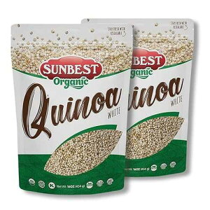 Sunbest i` I[KjbN zCg LkAA`qg݊Ar[KAR[V[AOet[A16 IXA2 pbN Sunbest Natural Organic White Quinoa, Non-GMO, Vegan, Kosher, Gluten Free, 16
