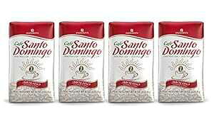 Cafe Santo Domingo INDUBAN Santo Domingo Coffee, 8 oz Bag, Ground Coffee, Medium Roast - Product from the Dominican Republic (Pack of 4)