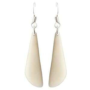 t[N^OACOii`AC{[j FLORAMA Natural Jewelry Flakes Tagua Earrings in Natural Ivory